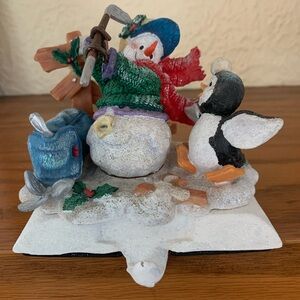 🎄 Festive Snowman Stocking Hanger